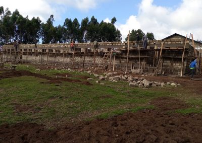 construction of the kindergarten complex funded by Action for God's Love Society