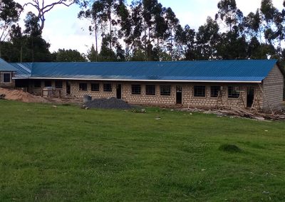 Kindergarten Roof completed with a beautiful blue tin sheeting