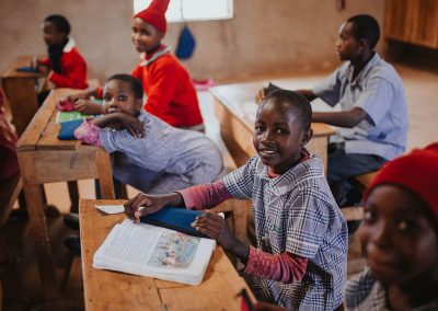 School Girls in Classroom